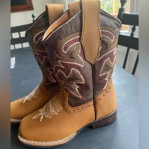 Kids Authentic Mexican Leather Cowboy Boots